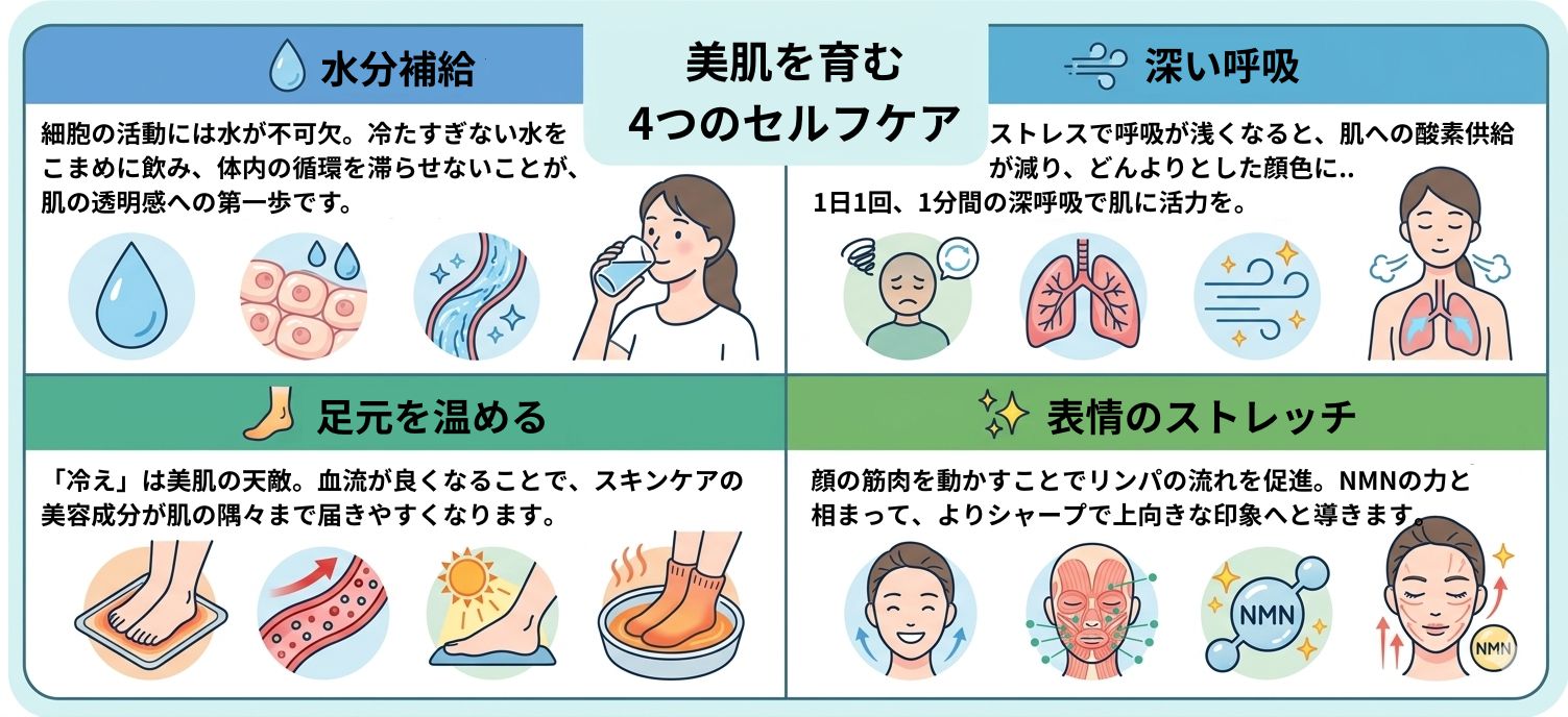 4つのセルフケア紹介画像